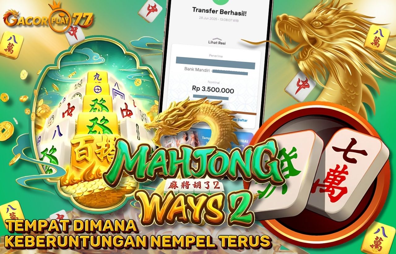Selamat kepada user id : da***n Wede Rp 3.500.000 di Game MAHJONG WAYS 2 PG SOFT Cair Gk Sampe 1 Menit! Menang Mudah di Gacorplay77